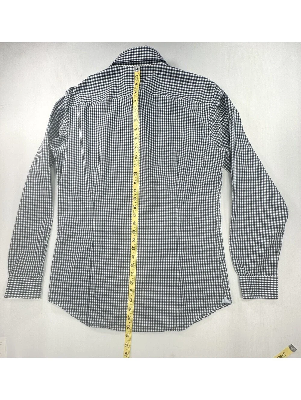 Banana Republic Grant Fit Check Cotton Button Up Blue Mens M